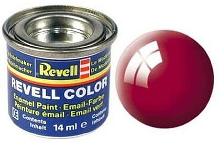 Revell-Germany 14ml. Enamel Italian Red Gloss Tinlets Hobby and Model Acrylic Paint #32134