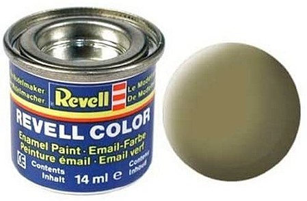 Revell-Germany 14ml. Enamel Olive Yellow Mat Tinlets Hobby and Model Enamel Paint #32142