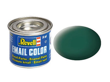 Revell-Germany 14ml. Enamel Sea Green Mat Tinlets Hobby and Model Enamel Paint #32148