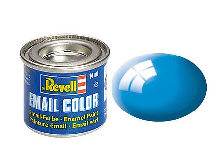 Revell-Germany 14ml. Enamel Light Blue Gloss Tinlets Hobby and Model Enamel Paint #32150