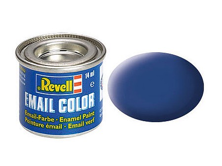 Revell-Germany 14ml. Enamel Blue Mat Tinlets Hobby and Model Enamel Paint #32156