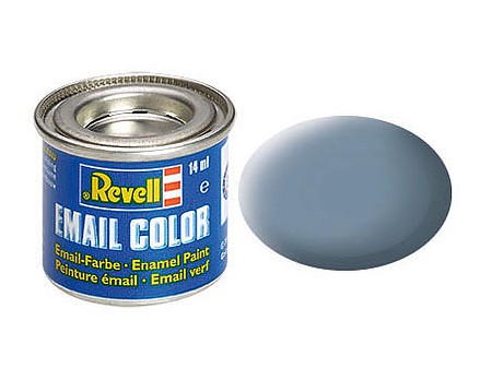 Revell-Germany 14ml. Enamel Grey Mat Tinlets Hobby and Model Enamel Paint #32157