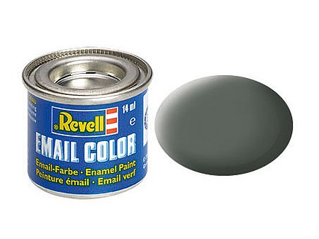 Revell-Germany 14ml. Enamel Olive Grey Mat Tinlets Hobby and Model Enamel Paint #32166