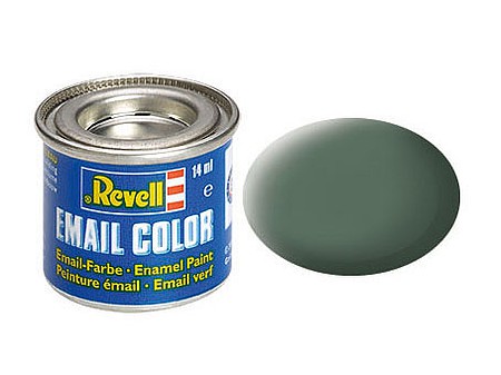 Revell-Germany 14ml. Enamel Greenish Grey Mat Tinlets Hobby and Model Enamel Paint #32167