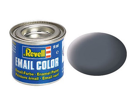 Revell-Germany 14ml. Enamel Dust Grey Mat Tinlets Hobby and Model Enamel Paint #32177