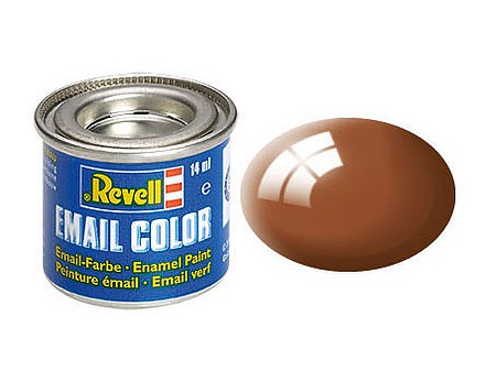Revell-Germany 14ml. Enamel Mud Brown Gloss Tinlets Hobby and Model Enamel Paint #32180
