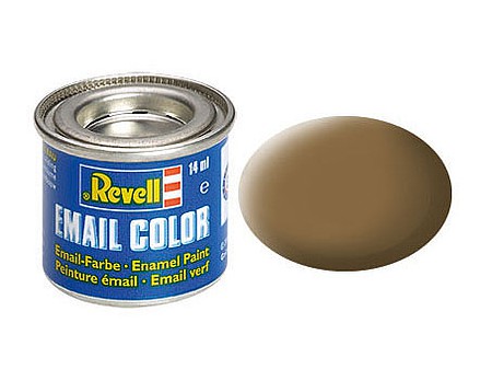 Revell-Germany 14ml. Enamel RAF Dark Earth Mat Tinlets Hobby and Model Enamel Paint #32182