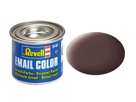 Revell-Germany 14ml. Enamel Leather Brown Mat Tinlets Hobby and Model Enamel Paint #32184