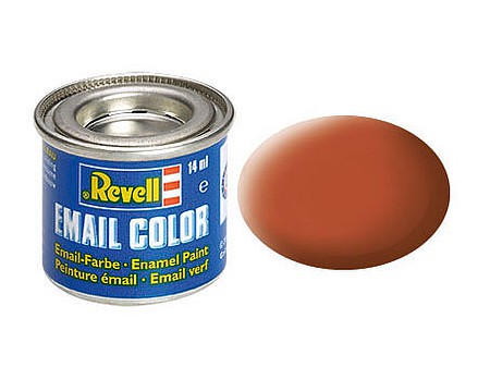 Revell-Germany 14ml. Enamel Brown Mat Tinlets Hobby and Model Enamel Paint #32185