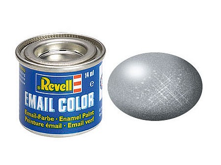 Revell-Germany 14ml. Enamel Steel Metallic Tinlets Hobby and Model Enamel Paint #32191