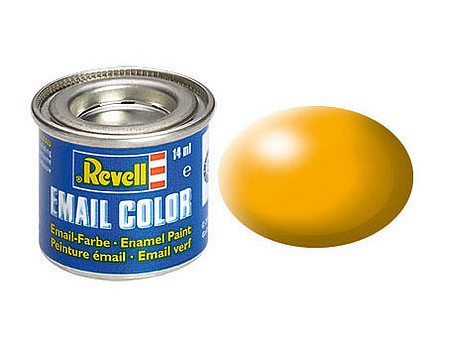 Revell-Germany 14ml. Enamel Yellow Silk Tinlets Hobby and Model Enamel Paint #32310