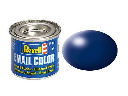Revell-Germany 14ml. Enamel Dark Blue Silk Tinlets Hobby and Model Enamel Paint #32350