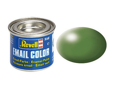 Revell-Germany 14ml. Enamel Green Silk Tinlets Hobby and Model Enamel Paint #32360