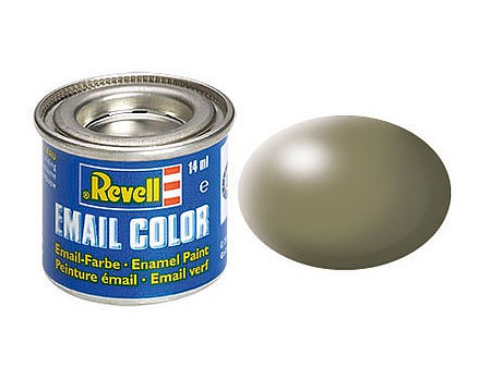Revell-Germany 14ml. Enamel Greyish Green Silk Tinlets Hobby and Model Enamel Paint #32362
