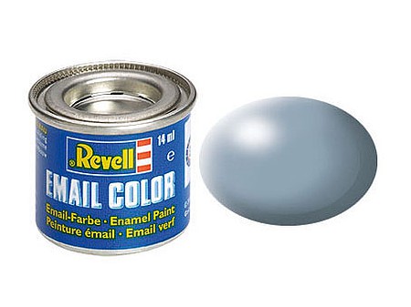 Revell-Germany 14ml. Enamel Grey Silk Tinlets Hobby and Model Enamel Paint #32374