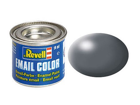 Revell-Germany 14ml. Enamel Dark Grey Silk Tinlets Hobby and Model Enamel Paint #32378