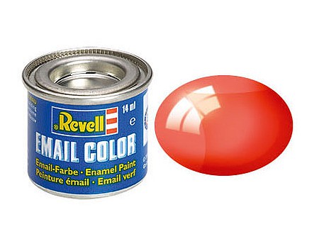 Revell-Germany 14ml. Enamel Red Clear Tinlets Hobby and Model Enamel Paint #32731