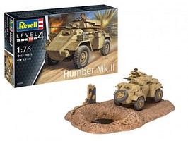Revell-Germany Humber Mk II Armored Vehicle Plastic Model Military Vehicle Kit 1/76 Scale #3289