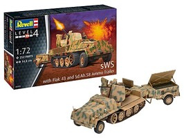Revell-Germany sWS Heavy Armored Halftrack Plastic Model Military Vehicle 1/72 Scale #3293