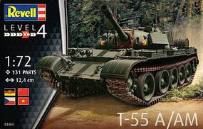 Revell-Germany T55A Main Battle Tank Plastic Model Military Vehicle Kit 1/72 Scale #3304 Revell-Germany T55A Main Battle Tank Plastic Model Military Vehicle Kit 1/72 Scale #3304