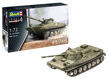 Revell-Germany PT76B Tank Plastic Model Tank Kit 1/72 Scale #3314