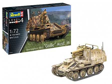 Revell-Germany Sturmpanzer 38(t) Grille Ausf M Tank Plastic Model Tank Kit 1/72 Scale #3315
