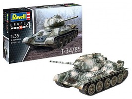 Revell-Germany T34/85 Tank Plastic Model Tank Kit 1/35 Scale #3319