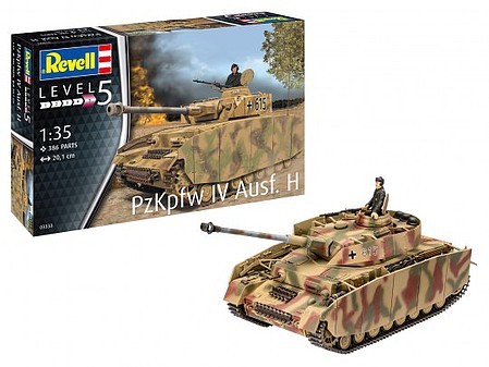 Revell-Germany Panzer IV Ausf H Tank Plastic Model Tank Kit 1/35 Scale #3333