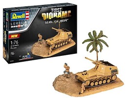 Revell-Germany SdKfz 124 Wespe Tank Diorama With Paint & Glue 1/76 Scale #3334