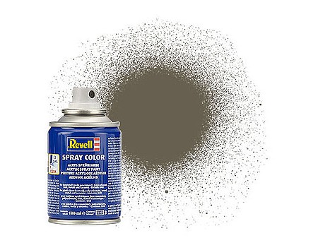 Revell-Germany 100ml Acrylic NATO Olive Mat Spray Hobby and Model Acrylic Paint #34146