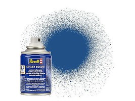 Revell-Germany 100ml Acrylic Blue Mat Spray Hobby and Model Acrylic Paint #34156