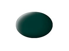 Revell-Germany 18ml Bottle Acrylic Black-Green Mat Aqua Color Hobby and Model Acrylic Paint #36140