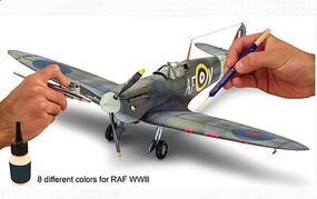 Revell-Germany Model Color- WWII RAF Aircraft Acrylic Paint Set (8 Colors) 18ml Bottles