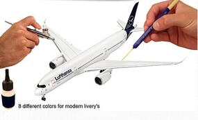 Revell-Germany Model Color- Modern Airliner Acrylic Paint Set (8 Colors) 18ml Bottles