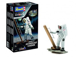 Revell-Germany 1/8 Apollo 11 Astronaut on the Moon 50th Anniversary w/paint & glue Revell-Germany 1/8 Apollo 11 Astronaut on the Moon 50th Anniversary w/paint & glue