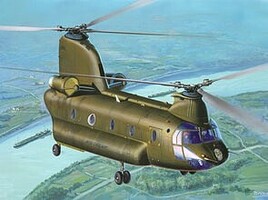 Revell-Germany CH47D Chinook Helicopter Plastic Model Helicopter Kit 1/144 Scale #3825