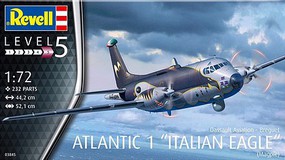 Revell-Germany Breguet Atlantic 1 Italian Eagle Recon Aircraft Plastic Model Airplane Kit 1/72 Scale #3845