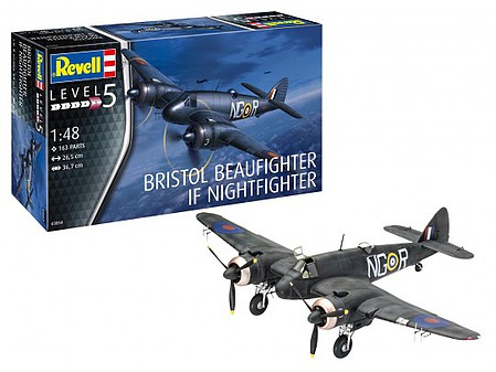 Revell-Germany Beaufighter IF Nightfighter Plastic Model Airplane Kit 1/48 Scale #3854