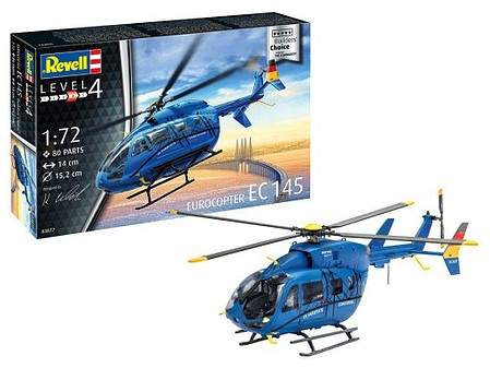 Revell-Germany Eurocopter EC145 Helicopter Plastic Model Helicopter Kit 1/72 Scale #3877