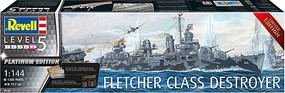 Fletcher Class Destroyer Platinum Plastic Model Military Ship Kit 1/144 Scale #5150