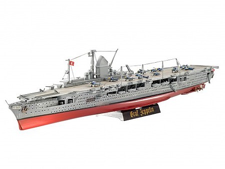 Revell-Germany German Graf Zeppelin Aircraft Carrier Plastic Model Military Ship Kit 1/720 Scale #5164