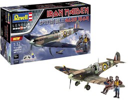Revell-Germany Spitfire Mk II Aces High Iron Maiden Fighter Plastic Model Airplane Kit 1/32 Scale #5688