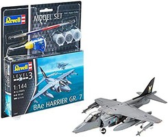 Revell-Germany BAe Harrier Gr7 Aircraft Plastic Model Airplane Kit 1/144 Scale #63887