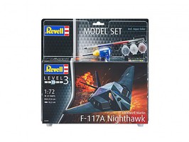 Revell-Germany 1/72 F117A Nighthawk Stealth Fighter w/paint & glue Revell-Germany 1/72 F117A Nighthawk Stealth Fighter w/paint & glue