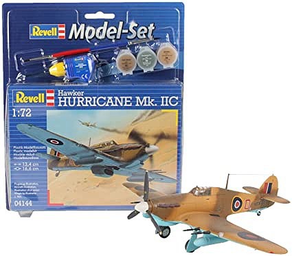 Revell-Germany Hawker Hurricane MkII Aircraft Plastic Model Airplane Kit 1/72 Scale #64144