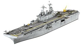 Revell-Germany USS Wasp Class Assault AC w/paint & glue Plastic Model Military Ship Kit 1/700 Scale #65178