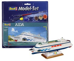 Revell-Germany Aida German Cruise Liner Plastic Model Ship Kit 1/1200 Scale #65805