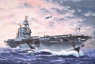 Revell-Germany USS Enterprise CV6 Aircraft Carrier Paint & Glue 1/1200 Scale #65824