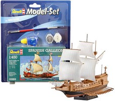 Revell-Germany 1/450 Spanish Galleon Sailing Ship w/paint & glue Revell-Germany 1/450 Spanish Galleon Sailing Ship w/paint & glue