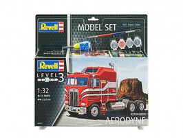 Revell-Germany 1/32 Kenworth Aerodyne Tractor Cab w/paint & glue Revell-Germany 1/32 Kenworth Aerodyne Tractor Cab w/paint & glue
